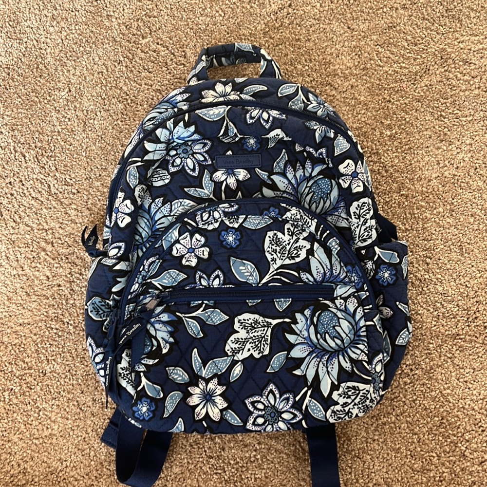 Vera Bradley Blue Flower Mini Backpack